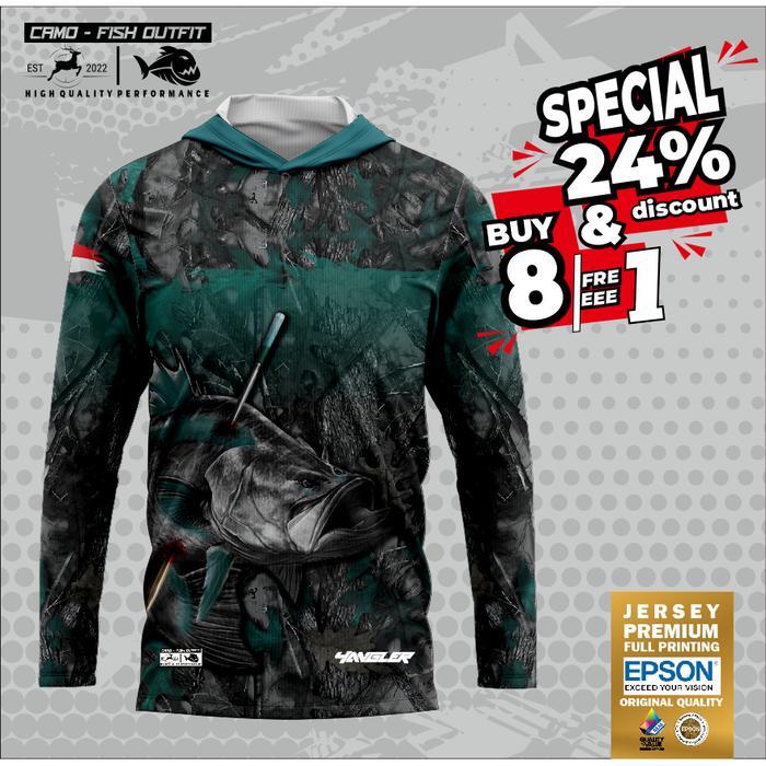 Jersey Custom Mancing Dryfit Permium motif Fishing Sport 4ANGLER