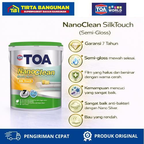 TOA NANO CLEAN SILK TOUCH INTERIOR CAT TEMBOK TINTING HARGA BY REQUEST