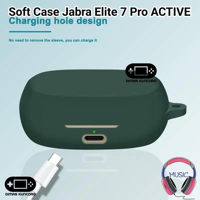 Soft Case Jabra Elite 7 Pro Active Silicone Silikon Tws Cover Casing Redy Stok
