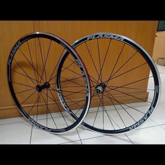 Wheelset 700C Raze Plasma Rim Brake Alloy Bering Loncher Quick Release Qr Set Depan Belakang