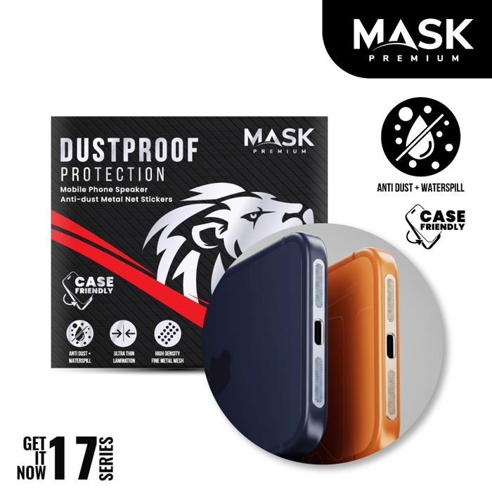 MASK Premium Dustproof Protection Speaker For iPhone 17 / 17 Air / 17 Pro / 17 Pro Max Pelindung