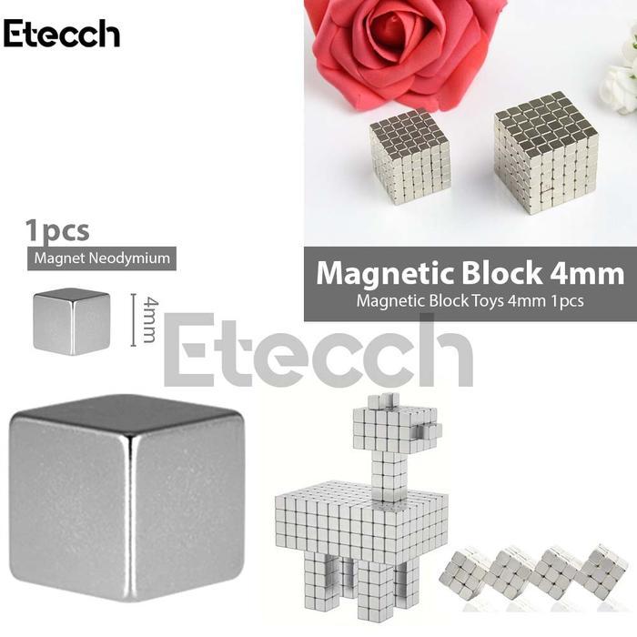 Buckycubes Neocube Magnetic Block Toys 1 PCS 4mm Kotak Games Kubus