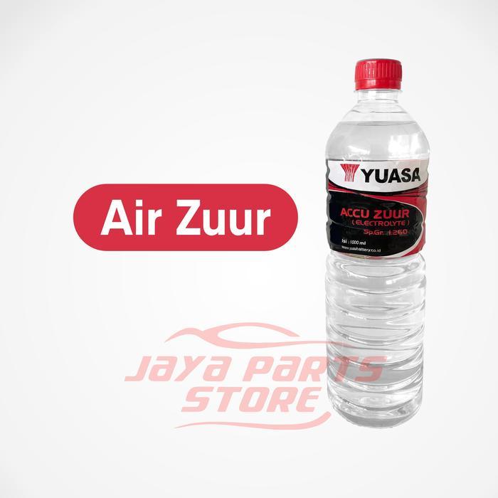 "New" Air Aki Zuur Yuasa - Stok Baru Fresh, Original & Berkualitas Tinggi - Untuk Air aki Basah dan