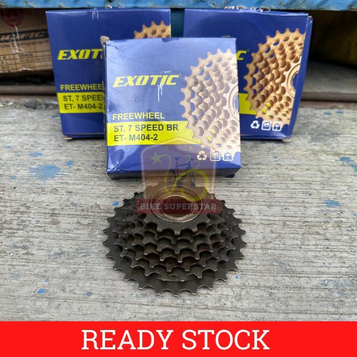 Freewheel Gear Gir Susun Belakang Sepeda 7 Speed Drat Ulir Exoticc MTB Federal Lipat Balap