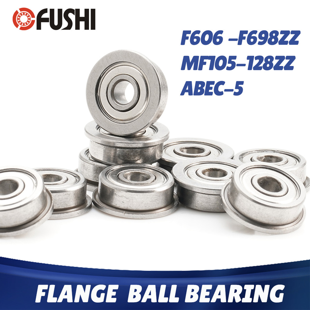 10PCS Flange Bearing MF128ZZ MF115ZZ F695ZZ F688ZZ F683ZZ F63800ZZ F686ZZ F696ZZ ABEC-5 Miniature
