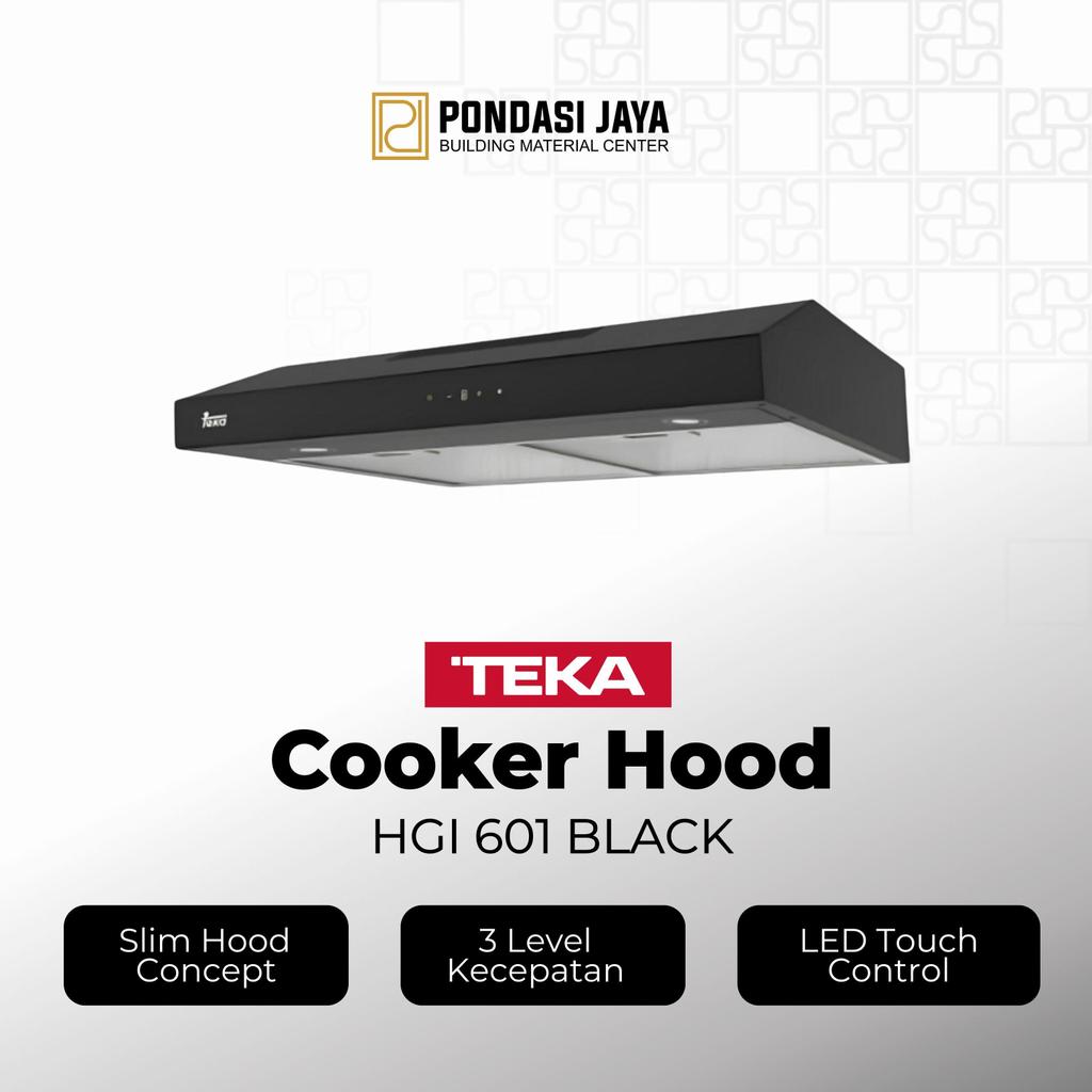 Cooker Hood Teka HGI 601 Black – Slim Hood Hitam