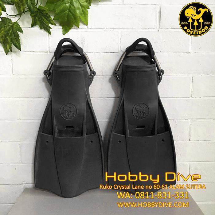POSEIDON Trident Fin Diving Black Scuba Diving Alat Diving