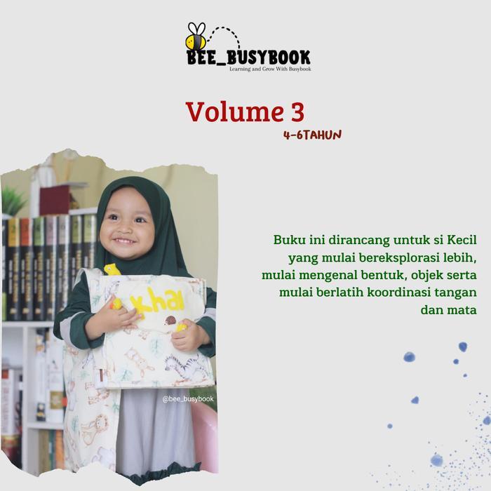 Premium Busy Book Sensory Play Vol 3 Mainan Edukasi Soft Book Original
