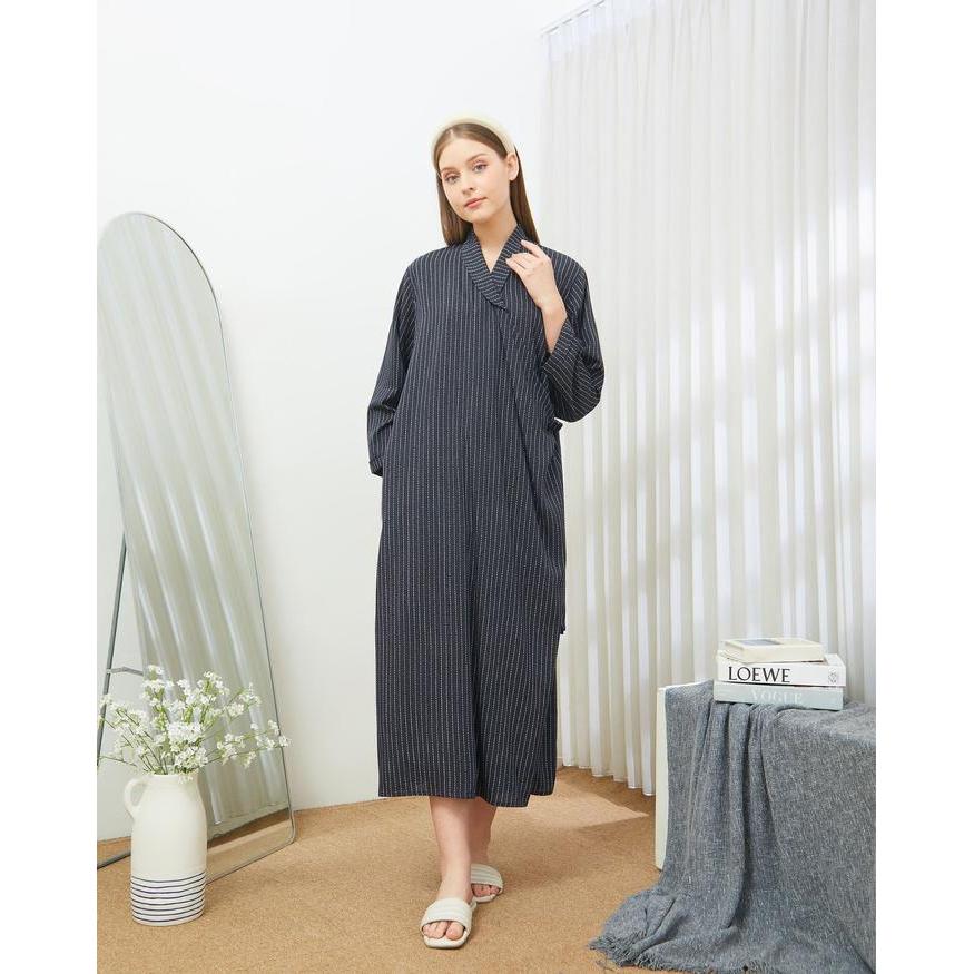 READY DYD Naura Kimono Midi Daster Busui & Lahiran Friendly Bahan Rayon Size Jumbo Dress Ibu Hamil