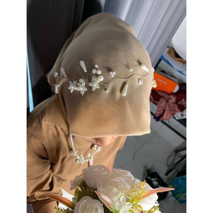 headpice bunga lily/hiasan hijab
