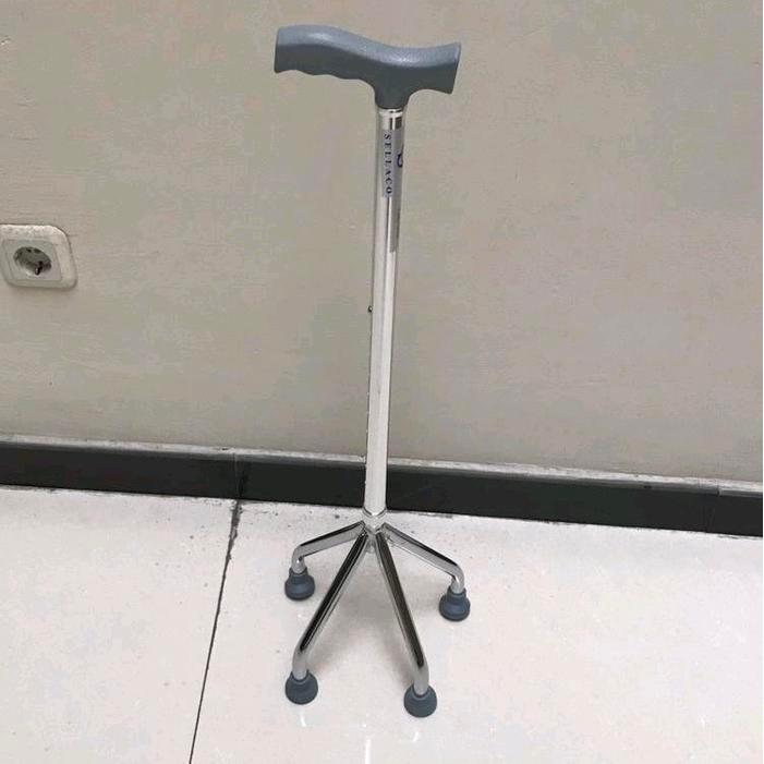 Terlaris Tongkat Kaki 4 Piramid Sella Sellaco Tongkat Alat Bantu Jalan SALE