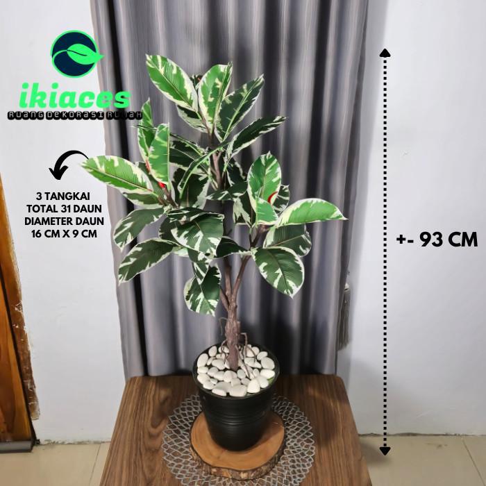 DAUN KELADI ARTIFISIAL JUMBO DAUN KELADI PLASTIK BUNGA HIAS PALSU DEKORASI BUNGA POJOKAN RUMAH