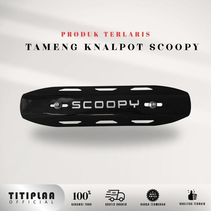 COVER KNALPOT TAMENG SCOOPY GRATIS BAUT TUTUP PELINDUNG KNALPOT SCOOPY TAMENG KNALPOT SCOOPY ALL