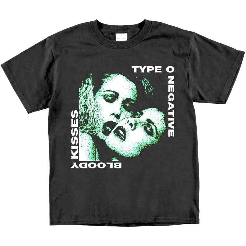 Type O Negative Bloody Kisses T Shirt Vintage Heavy Metal Goth Grunge Y2K Punk