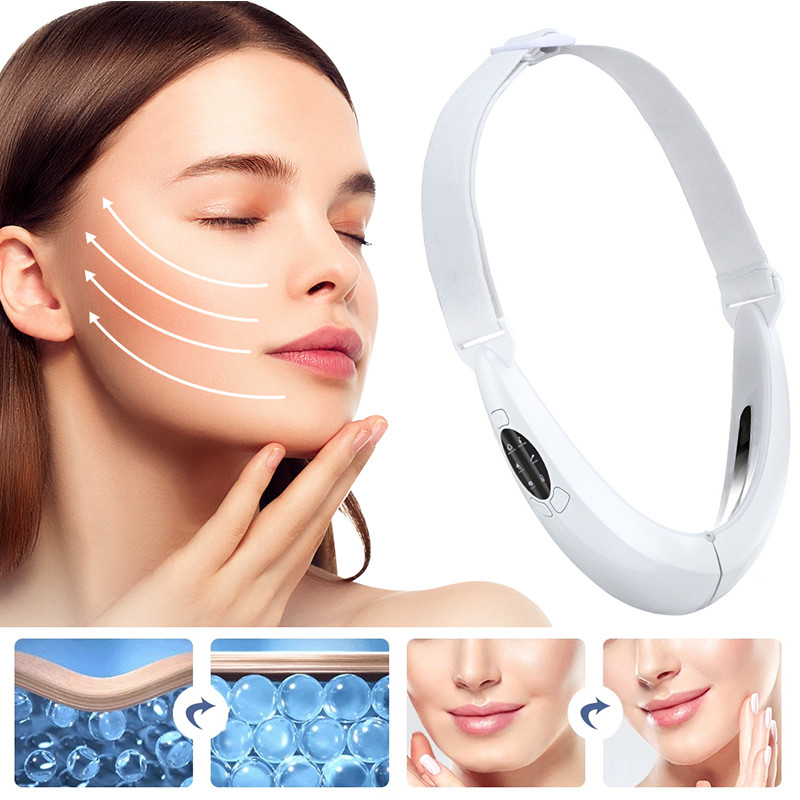 Professional Facial Lifting Device LED Face Slimming Vibration Massager Double Chin Removal V-Face