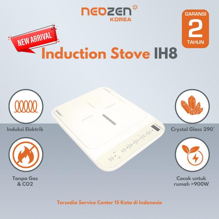 Kompor Induksi Neozen IH8 - 1 Zona Pemanas, Daya 900W, Dimensi 34x27x5cm