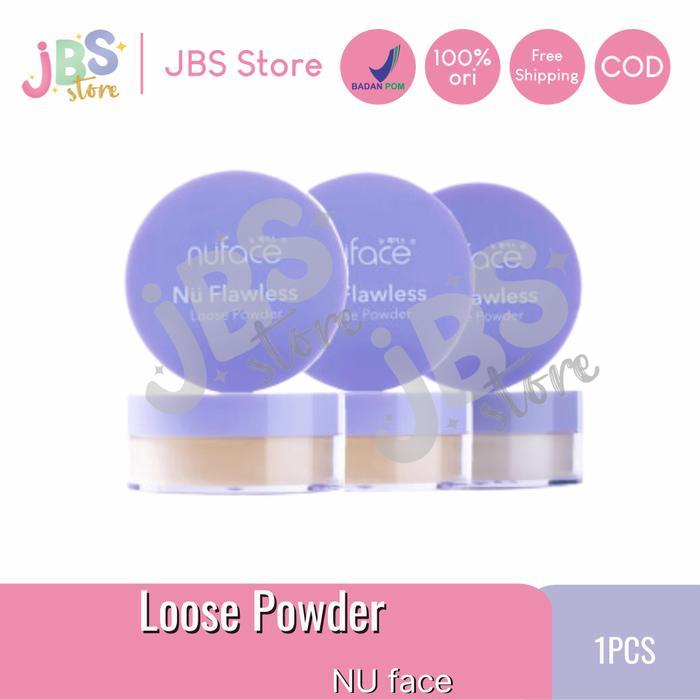 [JBS STORE] NU FACE LOOSE POWDER NU FLAWLESS BEDAK TABUR 12GR