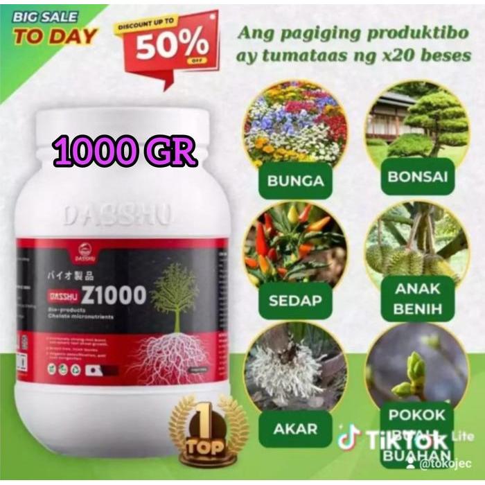 Pupuk Dasshu Z1000 - 1kg Pupuk Perangsang Akar Batang Tunas TeknologiJapan