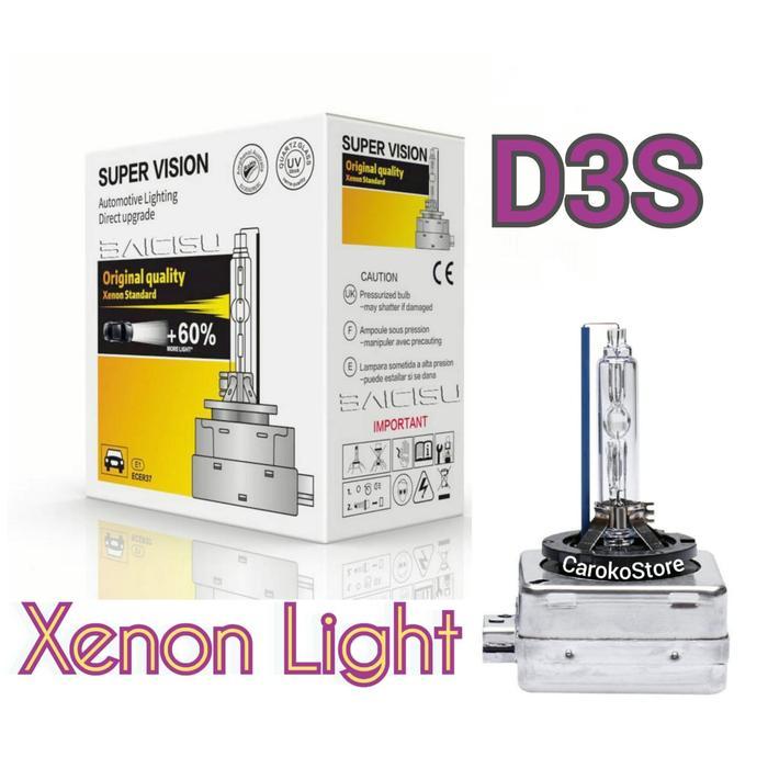 Headlamp Xenon D3S Supervision Bohlam Hid Lampu Utama Mobil