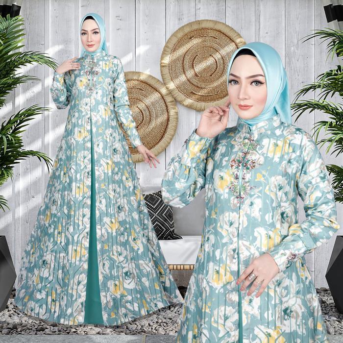 Dress Outer+ Inner Camilla Organza Emboss Mewah No Hijab