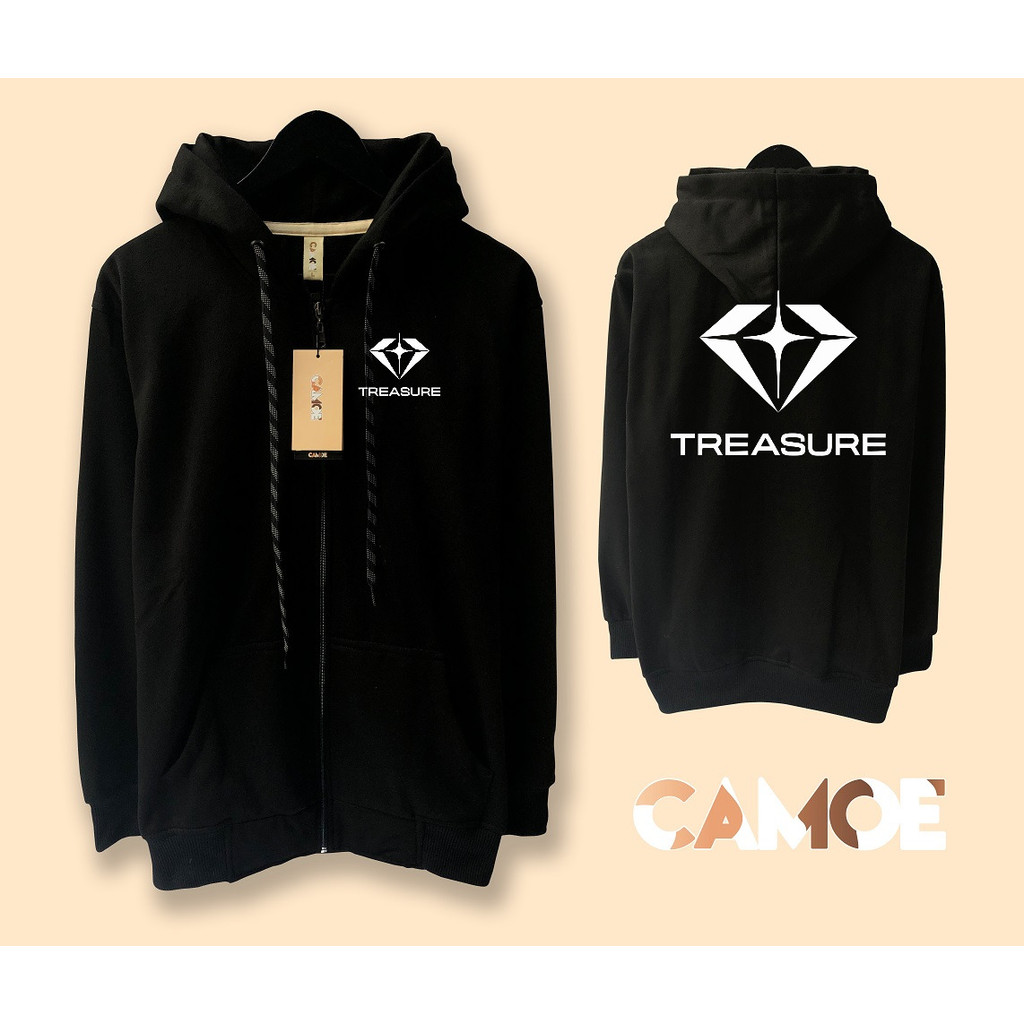 Jaket Hoodie Zipper Treasure Logo New