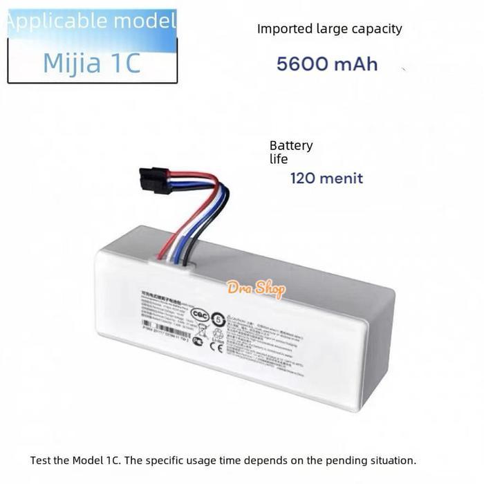 TERLARIS Baterai Robot Vacuum Xiaomi Mijia 1C BATTERY STYTJ01ZHM Kapasitas 5.600 mAh bergaransi SALE