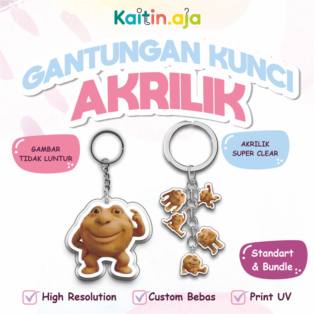 Gantungan Kunci Akrilik ROBLOX FORSAKEN 007N7 Ganci Acrylic Keychain Elegan untuk Koleksi & Aksesori