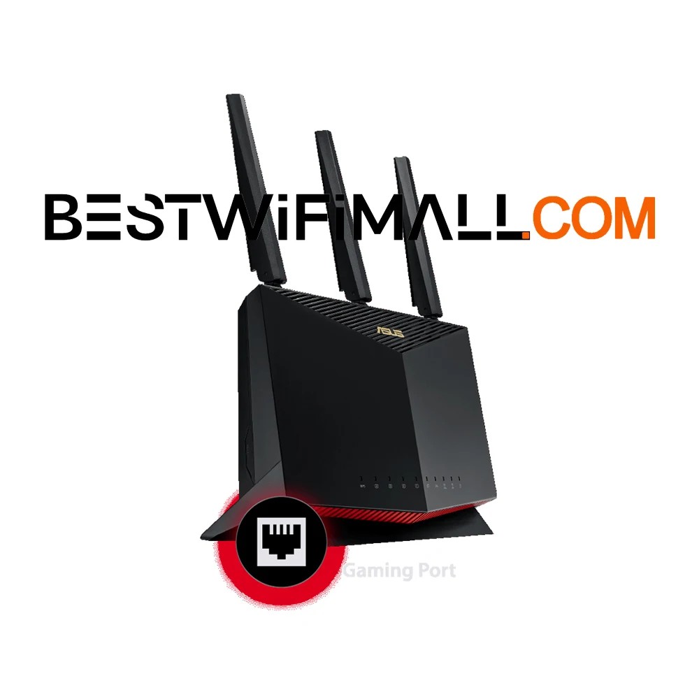 ASUS RT-AX86U PRO AX5700 WiFi 6 AiMesh WiFi Gaming Router Dual Band 802.11AX Game Mode MU-MIMO OFDMA