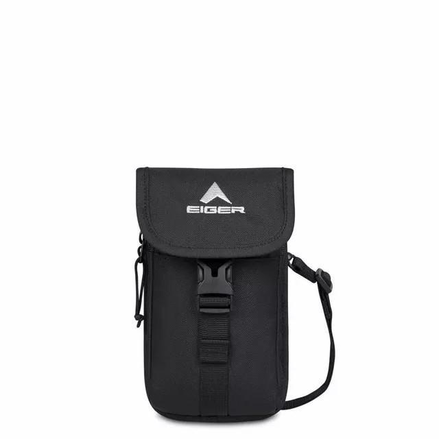 Tas Selempang Pria Tas Hp Eiger 910007326 Black Geval Phone Case Pouch Handphone Original