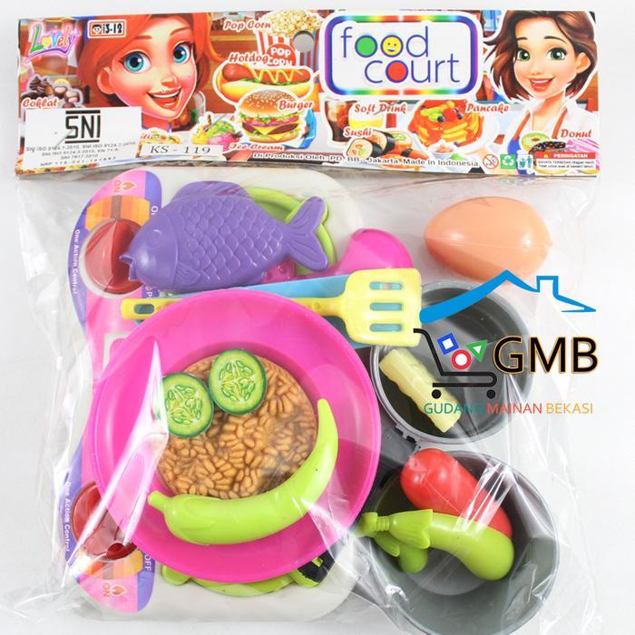 MAINAN ANAK PEREMPUAN MASAKAN RIA KOMPOR NASI GORENG KS119 MASAK MASAKAN NASI GORENG