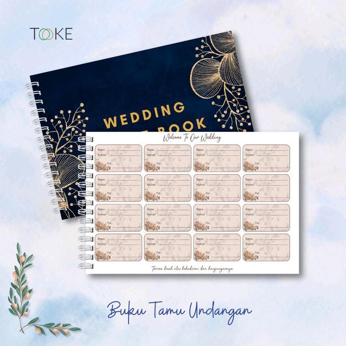 buku tamu undangan pernikahan/buku tamu undangan aesthetic/buku undangan pesta pernikahan Cards Book
