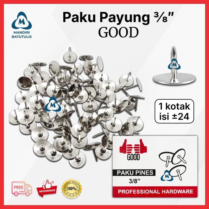 Ecer Paku Payung Kecil Mading Thumb Tacks - Paku Pines Tajam - Thumbtacks Papan Buletin - Paku
