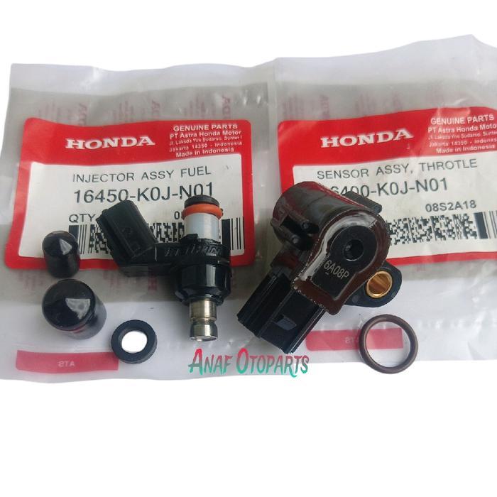 PAKET 2 ITEM SENSOR TPS PLUS INJEKTOR GENIO , BEAT DELUXE 2020-2022 , SCOOPY NEW 2019-2021.