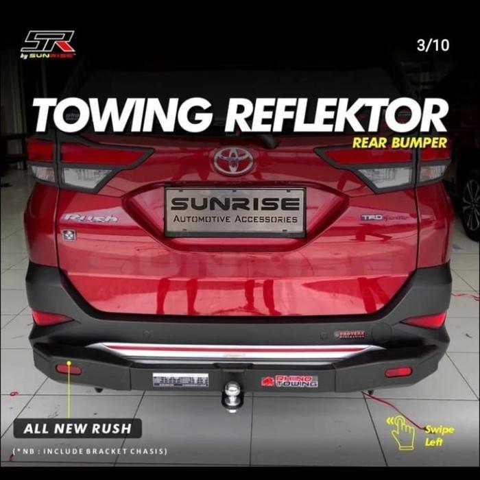 BUMPER GUARD BELAKANG MOBIL ALL NEW TERIOS MEREK RHINO