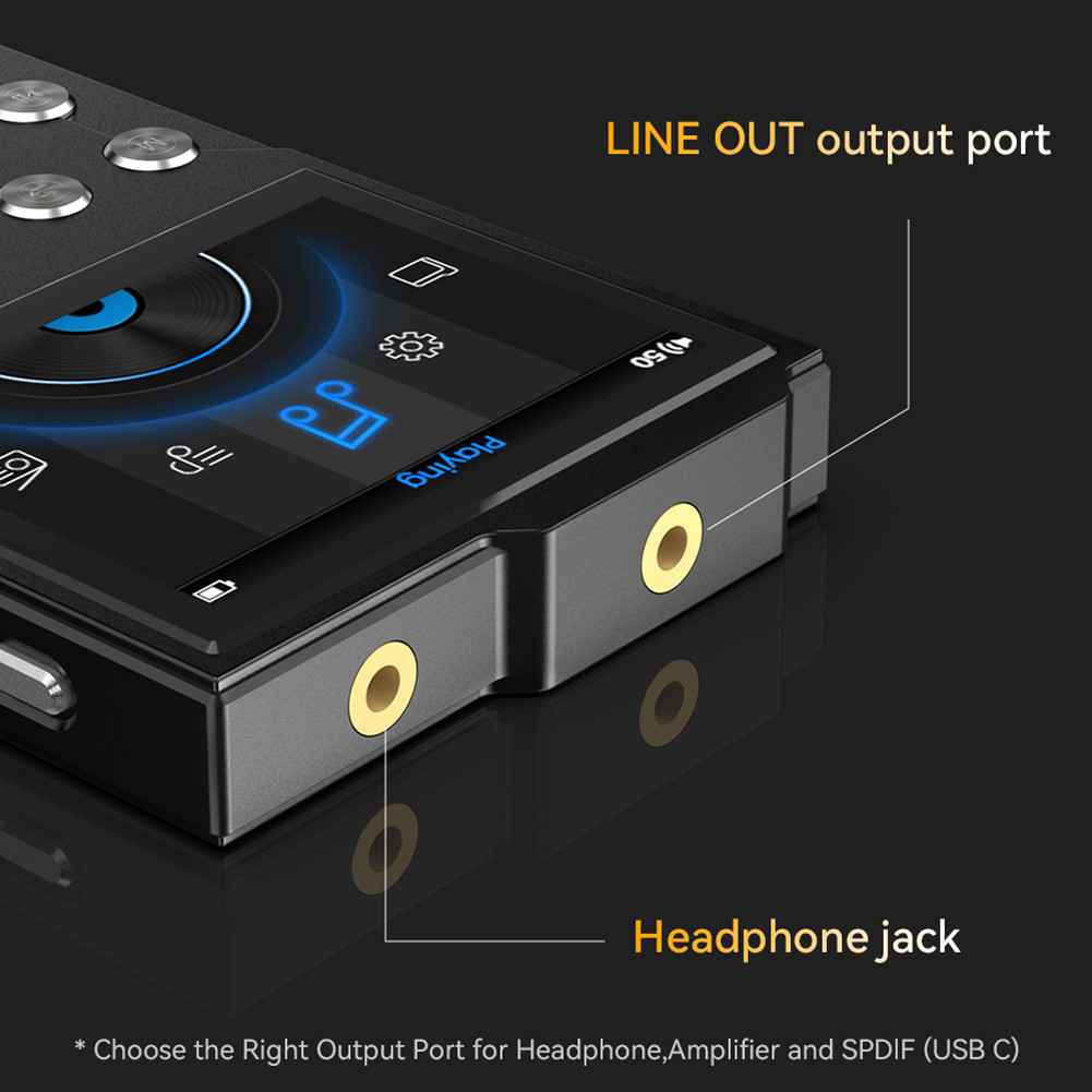 HiFi MP3 Player Portable Audio Player HiFi Lossless Audio Player Portable Digital Audio Music Player