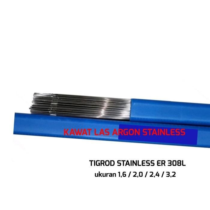 (Perbox) Kawat Las Argon Tigrod Stainless 308L Tersedia Ukuran 1,6Mm 2,0Mm 2,4Mm 3,2Mm 5Kg