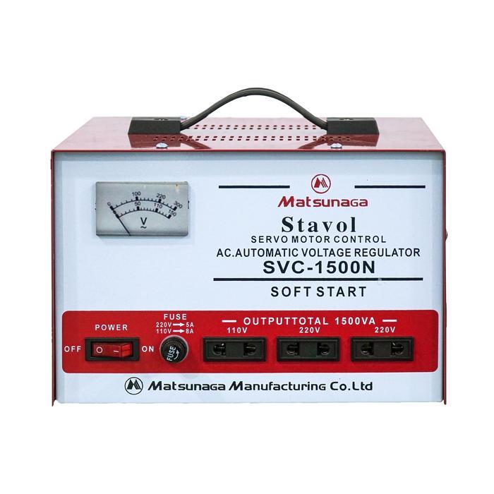 Stavolt Svc 1500W Matsunaga / Stabilizer 1500Va Mts / Stavol 1500 Watt Pasti Ori