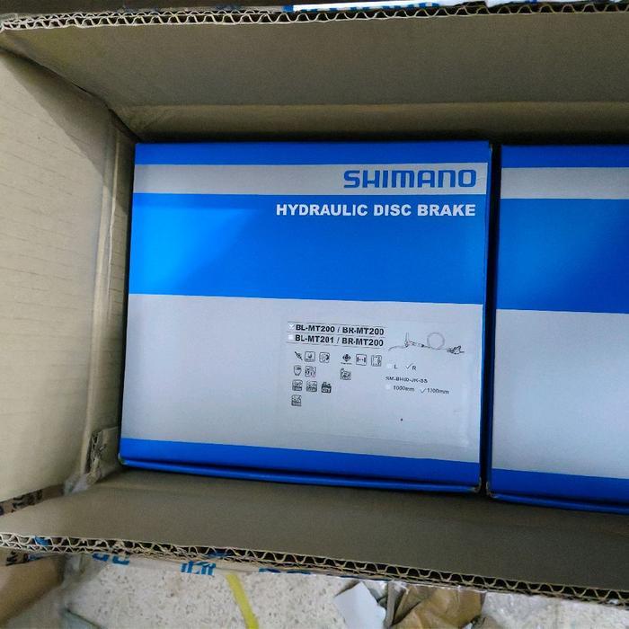 Rem Shimano Altus Mt200 Depan Dan Belakang Rem Hidrolik Brake Sepeda Lipat Gunung Mt201