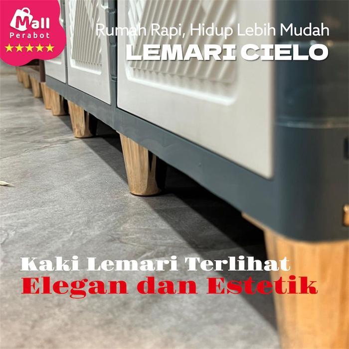 "New" Mall Perabot Lemari CIELO Susun Meja Kabinet TV 43 50 Inch Plastik Rak Serbaguna Rak Pakaian