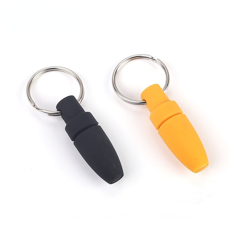 Cigar Punch Puncher with Keychain Round Cigar Cutter Blade Cigar Draw Hole Cutter Cigar Opener Drill