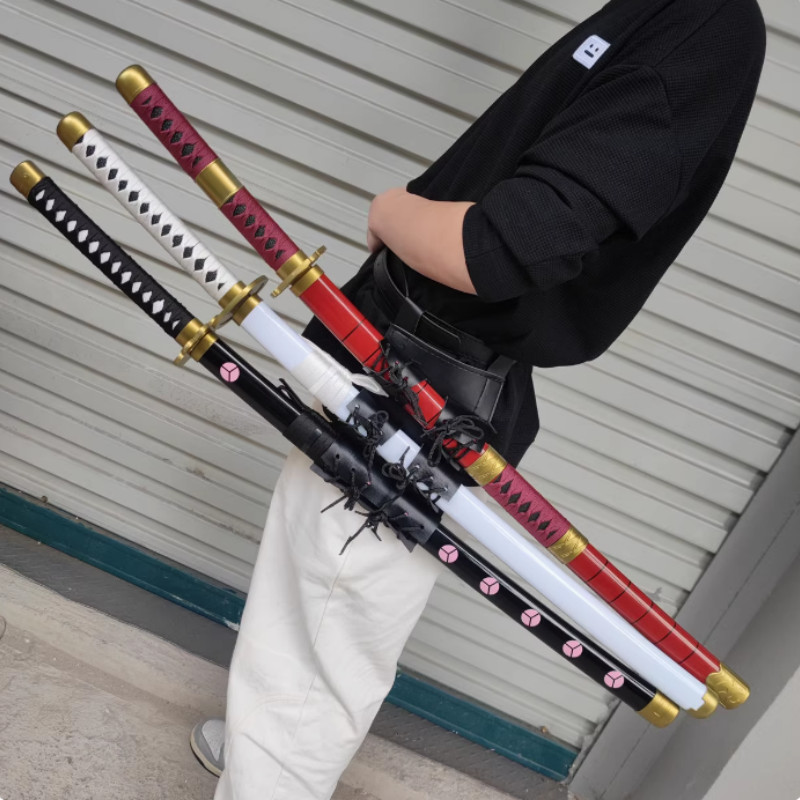 72cm One Piece Cosplay Roronoa Zoro Katana Sword PU Yuki Sword Role Playing Aki Mizu Samurai Home