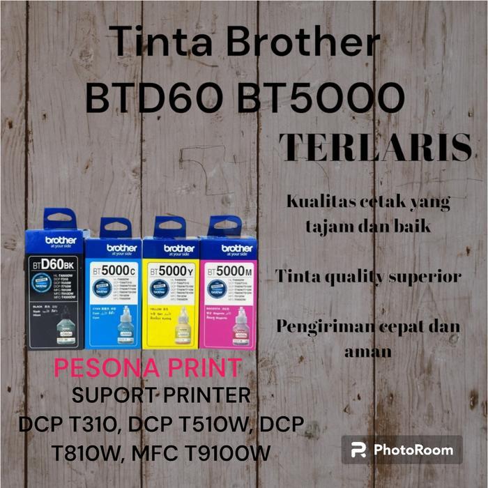 Tinta Brother Btd60 Bt5000 DCP-T310 DCP-T510W DCP-T710W DCP-T810W