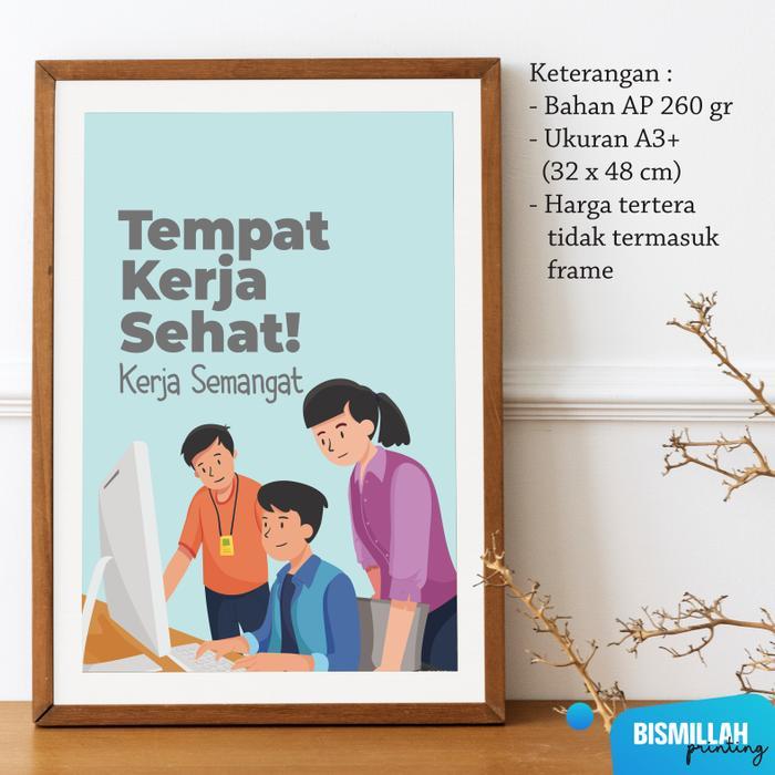 poster Kesehatan Tempat Kerja Sehat Kerja Semangat