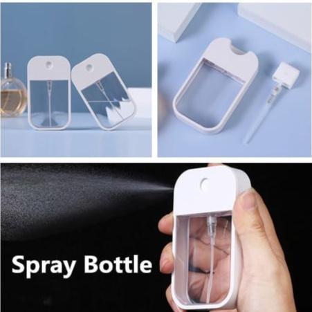 "New" GROSIR Botol Polos Spray Pocket Hand Sanitizer 45 ML dengan Silikon Case dan Gantungan