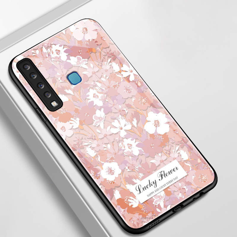 Casing Hp Untuk Samsung A9 2018 A8+ 2018 A8 2018 Case Casing pola bunga yang indah Kasing HP Kesing 