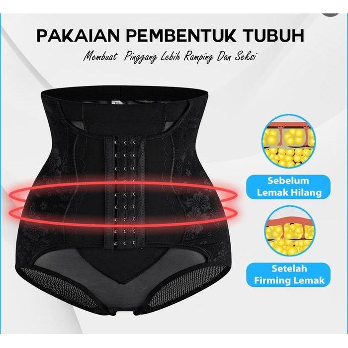 Korset Wanita Model Bawahan Korset Celana Dalam Kancing Korset Pelangsing Perut Buncit 8850