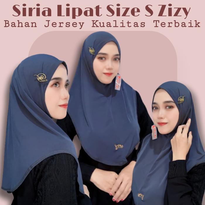 Sedia Hijab Instan Doa Ibu zizy Size S Bahan Jersey HQ Siria Dex Oval
