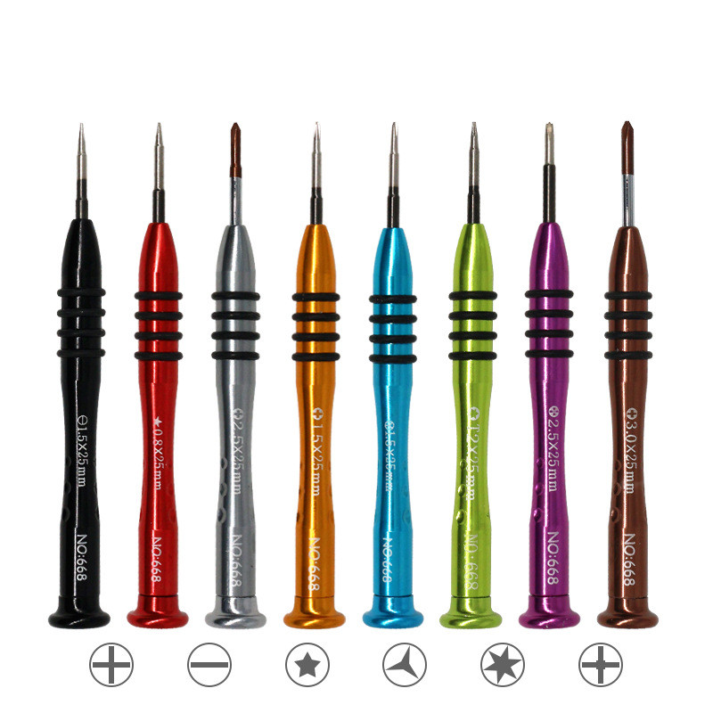 PROMO HARI INI  100pcs T6 T7 T8 Mobile Phone Maintenance Multifunctional Screwdriver Slotted Small C