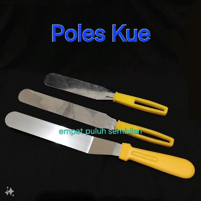 scraper kue panjang / spatula butter cream / perata butter cream / poles kue