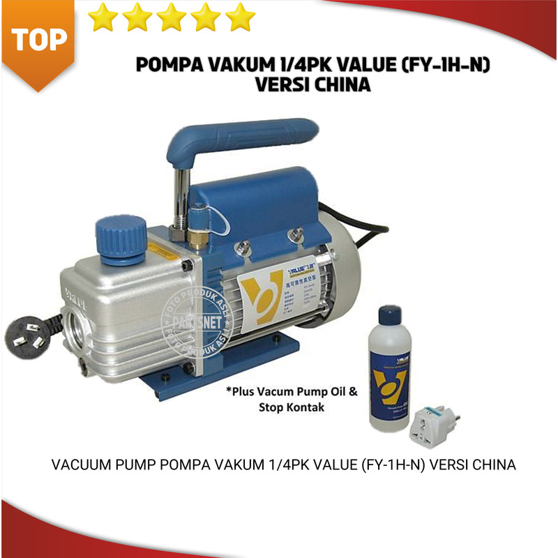 VACUUM PUMP POMPA VAKUM 1/4PK VALUE (FY-1H-N) VERSI CHINA